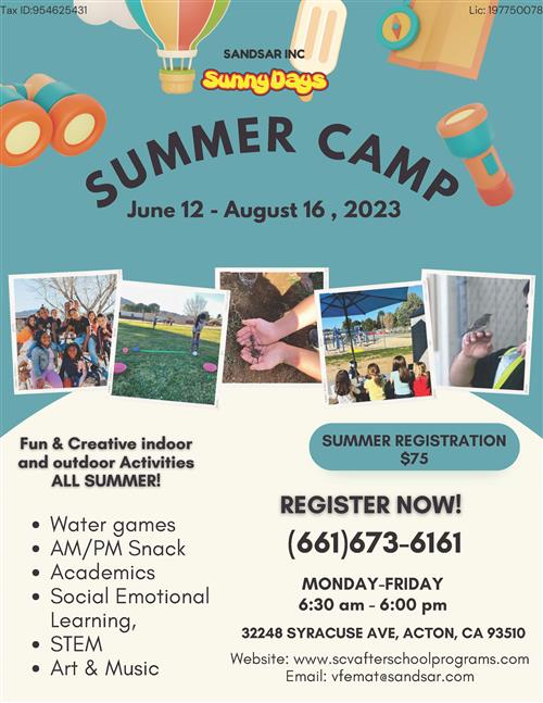 Summer Camp English